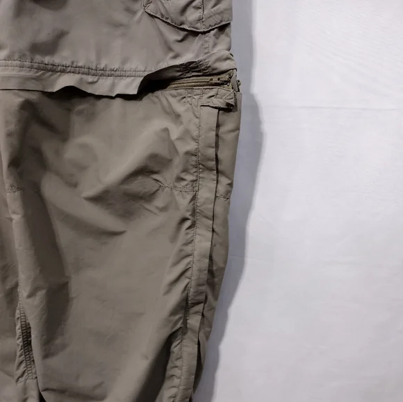 REi Convertible Hiking Outdoor Pants Womens 16P Tan Camping Fishing Safari Retro - Picture 9 of 11